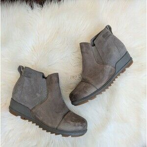 Sorel Womens Evie Pull On Boot Gray Size 7.5